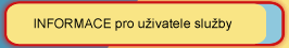 informace pro uživatele služby